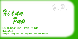 hilda pap business card